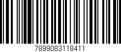 Código de barras (EAN, GTIN, SKU, ISBN): '7899083118411'