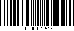 Código de barras (EAN, GTIN, SKU, ISBN): '7899083119517'