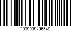 Código de barras (EAN, GTIN, SKU, ISBN): '7899089436649'
