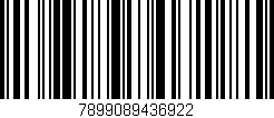 Código de barras (EAN, GTIN, SKU, ISBN): '7899089436922'