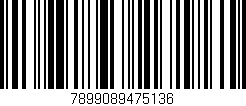 Código de barras (EAN, GTIN, SKU, ISBN): '7899089475136'