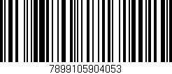 Código de barras (EAN, GTIN, SKU, ISBN): '7899105904053'