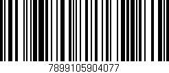 Código de barras (EAN, GTIN, SKU, ISBN): '7899105904077'
