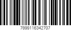 Código de barras (EAN, GTIN, SKU, ISBN): '7899116342707'
