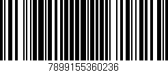 Código de barras (EAN, GTIN, SKU, ISBN): '7899155360236'