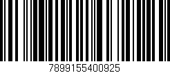 Código de barras (EAN, GTIN, SKU, ISBN): '7899155400925'