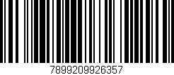 Código de barras (EAN, GTIN, SKU, ISBN): '7899209926357'