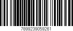 Código de barras (EAN, GTIN, SKU, ISBN): '7899239059261'