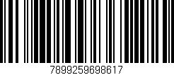 Código de barras (EAN, GTIN, SKU, ISBN): '7899259698617'