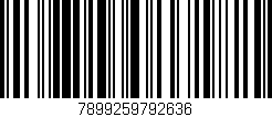 Código de barras (EAN, GTIN, SKU, ISBN): '7899259792636'