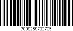 Código de barras (EAN, GTIN, SKU, ISBN): '7899259792735'