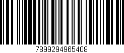 Código de barras (EAN, GTIN, SKU, ISBN): '7899294965408'