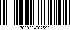 Código de barras (EAN, GTIN, SKU, ISBN): '7899304807599'