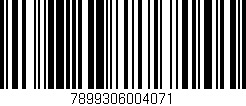 Código de barras (EAN, GTIN, SKU, ISBN): '7899306004071'