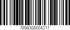 Código de barras (EAN, GTIN, SKU, ISBN): '7899306004217'