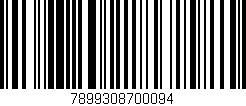 Código de barras (EAN, GTIN, SKU, ISBN): '7899308700094'
