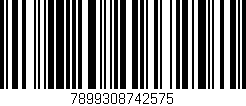 Código de barras (EAN, GTIN, SKU, ISBN): '7899308742575'
