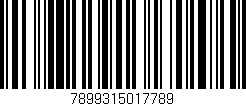 Código de barras (EAN, GTIN, SKU, ISBN): '7899315017789'