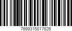 Código de barras (EAN, GTIN, SKU, ISBN): '7899315017826'