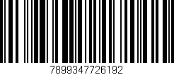 Código de barras (EAN, GTIN, SKU, ISBN): '7899347726192'