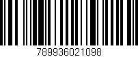 Código de barras (EAN, GTIN, SKU, ISBN): '789936021098'