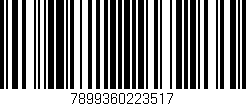 Código de barras (EAN, GTIN, SKU, ISBN): '7899360223517'