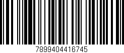 Código de barras (EAN, GTIN, SKU, ISBN): '7899404416745'