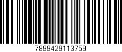 Código de barras (EAN, GTIN, SKU, ISBN): '7899429113759'