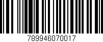 Código de barras (EAN, GTIN, SKU, ISBN): '789946070017'
