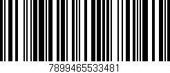 Código de barras (EAN, GTIN, SKU, ISBN): '7899465533481'