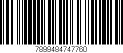 Código de barras (EAN, GTIN, SKU, ISBN): '7899484747760'