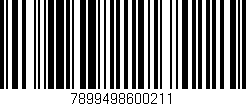 Código de barras (EAN, GTIN, SKU, ISBN): '7899498600211'