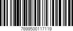 Código de barras (EAN, GTIN, SKU, ISBN): '7899500117119'