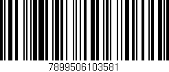 Código de barras (EAN, GTIN, SKU, ISBN): '7899506103581'