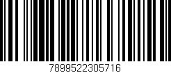 Código de barras (EAN, GTIN, SKU, ISBN): '7899522305716'