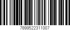 Código de barras (EAN, GTIN, SKU, ISBN): '7899522311007'