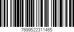 Código de barras (EAN, GTIN, SKU, ISBN): '7899522311465'
