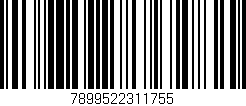 Código de barras (EAN, GTIN, SKU, ISBN): '7899522311755'