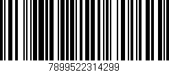 Código de barras (EAN, GTIN, SKU, ISBN): '7899522314299'
