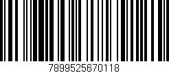 Código de barras (EAN, GTIN, SKU, ISBN): '7899525670118'