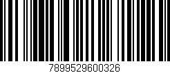 Código de barras (EAN, GTIN, SKU, ISBN): '7899529600326'