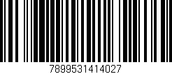Código de barras (EAN, GTIN, SKU, ISBN): '7899531414027'