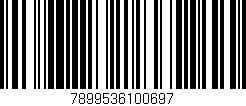 Código de barras (EAN, GTIN, SKU, ISBN): '7899536100697'