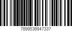 Código de barras (EAN, GTIN, SKU, ISBN): '7899538947337'