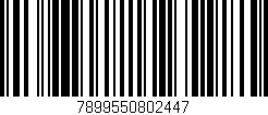 Código de barras (EAN, GTIN, SKU, ISBN): '7899550802447'