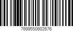 Código de barras (EAN, GTIN, SKU, ISBN): '7899550802676'