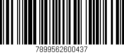 Código de barras (EAN, GTIN, SKU, ISBN): '7899562600437'