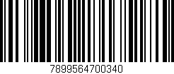 Código de barras (EAN, GTIN, SKU, ISBN): '7899564700340'