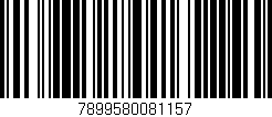Código de barras (EAN, GTIN, SKU, ISBN): '7899580081157'