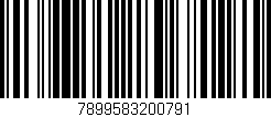 Código de barras (EAN, GTIN, SKU, ISBN): '7899583200791'